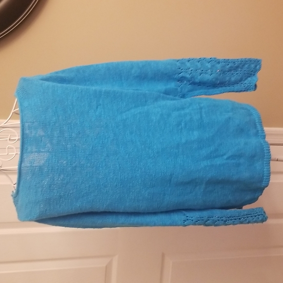 Chico's womens blue sweater - Picture 4 of 6